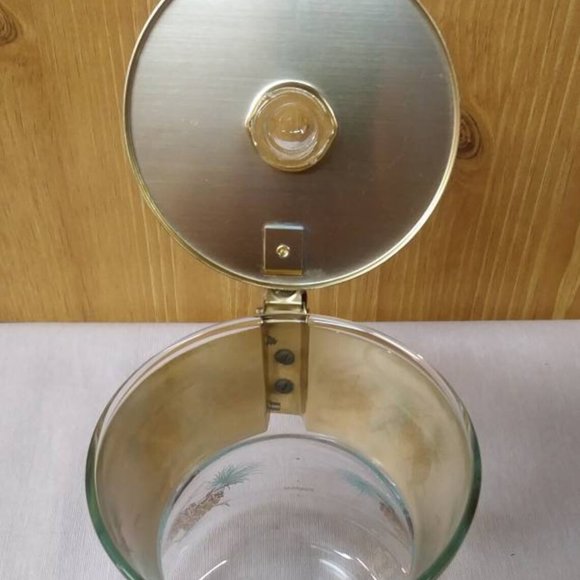 Libbey Percolator Pinecone by David Douglas, Aqua and Gold Libbey Coffee Pot - Picture 6 of 7